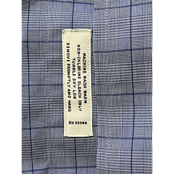 Brooks Brothers Blue Dress Shirt Button-up Slim Fit 17.5-34 Slim Fit No Iron EUC - Picture 2 of 4